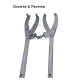 EUICAE Adjustable Wrench Clutch, Stainless Steel, 11.8in Length, Suitable for Different Distances and Sizes - Retail: $9