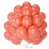 PartyWoo Coral Red Balloons 50 pcs 12 Inch Coral Light Red Balloons for Wedding Baby Shower Gender Reveal Graduation Anniversary Birthday Party Decorations Red-Y22 - Retail: $7