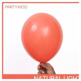 PartyWoo Coral Red Balloons 50 pcs 12 Inch Coral Light Red Balloons for Wedding Baby Shower Gender Reveal Graduation Anniversary Birthday Party Decorations Red-Y22 - Retail: $7