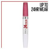 Maybelline Super Stay 24, 2-Step Liquid Lipstick Makeup, Long Lasting Highly Pigmented Color with Moisturizing Balm, Blush On, Pink, 1 Count - Retail: $10