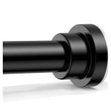 1-Pack Black Shower Curtain Rod 46-78 Inch - Shower Tension Rod for Bathroom, Closet, Window, Room Divider, Adjustable Shower Rod, Easy Installation, No Drilling - Retail: $14