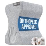 5 STARS UNITED Knee Pillow for Side Sleepers - Hip Pain Relief, Memory Foam Leg Cushion for Side Sleeping - Between Legs Pillow for Sciatica and Lower Back Pain, Gray Cotton Cover - Retail: $34