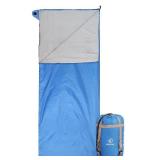 REDCAMP Ultra Lightweight Sleeping Bag for Backpacking, Comfort for Adults Warm Weather, with Compression Sack Blue (75\x 32.5\in) - Retail: $26in