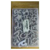 62Pcs Self Adhesive Pearl Letter Patches (A-Z) Number Patch 0-9 Glitter Pearl Letter Patches Rhinestone Applique for DIY Clothes, Bags, Shoes White - Retail: $17