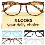 CCVOO +2.5 Reading Glasses for Women, Eyeglasses, Blue Light Readers for Women, Computer Eye Glasses, Cheaters - Retail: $12