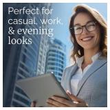CCVOO +2.5 Reading Glasses for Women, Eyeglasses, Blue Light Readers for Women, Computer Eye Glasses, Cheaters - Retail: $12