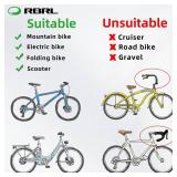 RBRL Bicycle Mirror, Extra Large Bike Mirror, 360° Adjustable Shatterproof and Durable Bar End Rear View Mirror Bicycle, Side Mirrors for E-Bike (Left) - Retail: $18