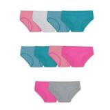 Fruit of the Loom Girls  Seamless Hipster Underwear  10 Pack  Sizes 6-16 - Retail: $21