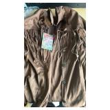 GACACKY Brown Frill Jacket, Size Small -