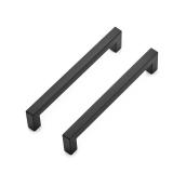 Ravinte 12 Pack 6-14 Inch Kitchen Square Cabinet Handles Matte Black Pulls Stainless Steel Drawer Pulls Kitchen Cabinet Hardware Handles - Retail: $29