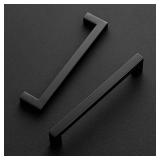 Ravinte 12 Pack 6-14 Inch Kitchen Square Cabinet Handles Matte Black Pulls Stainless Steel Drawer Pulls Kitchen Cabinet Hardware Handles - Retail: $29