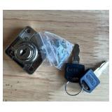 1pk Removable Cylinder Door Panel Lock and Keys -