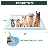 FXW XXL Puppy Pee Pads for Dogs 51x29 inch 20 Count, 5 Layer Super Absorbent and Leak Proof-Thickened Disposable Potty Training Pad, Fits 24\ H 68 Panel FXW Playpen-Blue (Playpen not Included) - Retai