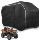 Zenicham 600D ATV Cover, Waterproof and Windproof 4 Wheeler Covers Outdoor Storage, Heavy Duty Quad Wheeler Cover Accessories Fit for Polaris Yamaha Suzuki Honda, 75\ L x 47\in W x 37\in H, Black - Re