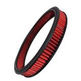 A-Team Performance High Flow Washable and Reusable Round Cotton Air Filter Element - 14x2 Inch Red - Engine Air Filter Compatible wBuickChevroletGMCFordOldsmobile and Pontiac - Retail: $39
