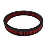 A-Team Performance High Flow Washable and Reusable Round Cotton Air Filter Element - 14x2 Inch Red - Engine Air Filter Compatible wBuickChevroletGMCFordOldsmobile and Pontiac - Retail: $39