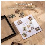 Califortree 12x16 Large Shadow Box Frame with Soft Linen Back - Metal Push Pins Included, Memory Shadow Box Display Case for Bouquet Awards Medals Wedding Photos and More, Black - Retail: $27