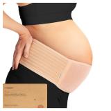 KeaBabies Maternity Belly Bands for Pregnant Women - Soft and Breathable Pregnancy Belly Support Band, Adjustable Maternity Belt for Back, Pelvic Support, Comfortable, Easy to Use (Classic Ivory, ML) 