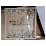 Unittype Honey Moon Fund Box Wedding Card Rustic Wooden Fund Case Wood Greenery Honeymoon Shadow Box for Wedding Reception Party Bridal Shower Gift, 8 x 8 Inch - Retail: $16