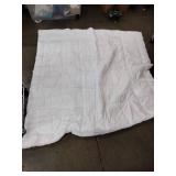 White bed comforter king size -