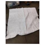 White bed comforter king size -