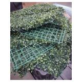 Green plastic bush wall decorations six pack approximately 20x20 in -