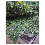 Green plastic bush wall decorations six pack approximately 20x20 in -