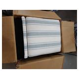 Uixe Striped Blue Chair Cushions Set