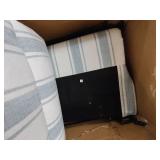 Uixe Striped Blue Chair Cushions Set