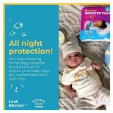 Sposie Booster Pads, Stop Overnight Diaper Leaks, Fits sizes Newborn 1 2 3, No Adhesive for Sensitive Skin, 32 ct - Retail: $19