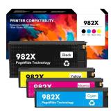 QUEENPRINT 982X Ink Remanufactured 982X Ink Cartridge High Capacity Replacement for Replacement for 785f 785zs MFP 780dn 780dns 765dn Printer. ?1Black 1Cyan 1Magenta 1Yellow? - Retail: $300
