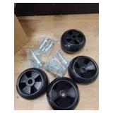 DICMIC 4Pcs Lawn Mower Anti Scalp Deck Wheel Kit Compatible with Gilson 208918 John Deere AM32639 AM54223 Noma 52204 and More - Retail: $27
