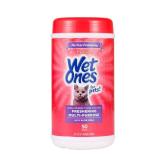 Wet Ones for Pets Freshening Multipurpose Wipes for Cats with Aloe Vera, Fresh Scent - Easy to Use Cat Cleaning Wipes for Pet Grooming in Canister, 50 Count - Retail: $5