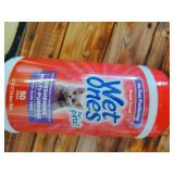 Wet Ones for Pets Freshening Multipurpose Wipes for Cats with Aloe Vera, Fresh Scent - Easy to Use Cat Cleaning Wipes for Pet Grooming in Canister, 50 Count - Retail: $5