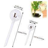 9 Pcs(missing one small one)Clear Plant Watering Globes,Plastic Self-Watering Bulbs,Flower Automatic Watering Device,Garden Waterer for Plant Indoor Outdoor - Retail: $14