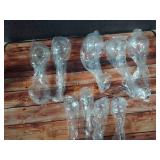 9 Pcs(missing one small one)Clear Plant Watering Globes,Plastic Self-Watering Bulbs,Flower Automatic Watering Device,Garden Waterer for Plant Indoor Outdoor - Retail: $14