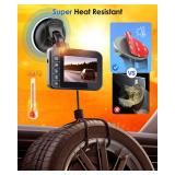 volport Sticky Adhesive Pad Replacement for Dash Cam Suction Cup Mount, 4pcs 2.2\ 3M VHB Round Heat Resistant Double Sided Mounting Sticker Tape for Dashcam Car Dashboard Windshield Camera GPS Holder 