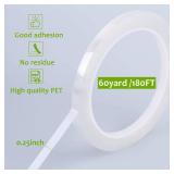 GLAMFIELDS 3 Rolls 14\ 60Yd Floral Tapes,Clear Floral Tape,White Floral Tape for Bouquet Stem Wrap, Waterproof Florist Tape for Flower Arrangements Supplies Craft Corsages Wedding 60 YdRoll - Retail: 