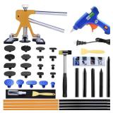 Gliston Auto Dent Puller Kit - Adjustable Golden Dent Remover Tools Paintless Dent Repair Kit Dent Lifter Puller for Car Large and Small Ding Hail Dent Removal - Retail: $36