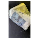 5 STARS UNITED Knee Pillow for Back Sleeping  Memory Foam Cushion for Sciatica Pain Relief  Under Leg Support for Sleeping on Back  Half Moon Bolster for Bed, White - Retail: $38