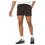 Amazon Essentials Menfts Slim-Fit 5\ Flat-Front Comfort Stretch Chino Short (Previously Goodthreads), Washed Black, 38 - Retail: $17in