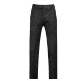 MOGU Menfts Skinny Straight-Fit Casual Pants Waist 31 Black - Retail: $37