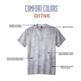 Comfort Colors Adult Heavyweight Short Sleeve Tee, Style G1717G1745, Smoke (2-Pack), Large - Retail: $24