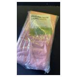 Pureegg Plastic Table Cloth Disposable 8 Pack, 54 x 108 Inch Table Cloths, Easter Party, Valentines, Mothers Day Decorations, Tablecloths, Rectangle, Pastel Plastic Cover, Leakproof and Sturdy, Pink -