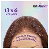 Sensationnel What Lace 13X6 Wigs - Latisha Lacefrontal Hand Tied Glueless Synthetic With Natural Density Preplucked Hairline (FLAMBOYAGECHOCOLATE) - Retail: $47