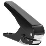 JIKIOU Hole Punch, Upgraded All-Metal Construction Hole Punch, Hole Puncher for DIY Crafts Paper (Elliptical Aperture:0.6 x 0.16 inch) - Retail: $10