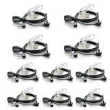 LUITON Walkie Talkie Earpiece with Mic for BaoFeng Radio Retevis Headset for Baofeng UV-5R BF-888S Arcshell Retevis H-777 RT21 RT22 Kenwood 2 Way Radio (10 Pack) - Retail: $36