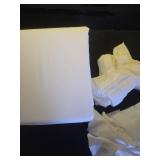 QUEEN White Cotton Bedding Set, 2 Pillowcases and 1 Sheet - Retail: $85