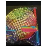 Aoriher Disco Party Pinata, Roller Skating Pinata with Blindfold Mask, Stick, Confetti and Colorful Square Decor, Ideal for 80s 90s Themed Birthdays, Weddings, Festivals and KTV - Retail: $25