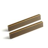 Goo-Ki 6 Pack 3 Inch Antique Brass Knurled Cabinet Pulls - Vintage Bar Handles - Textured Grip for Drawer, Dressers, Furniture Hardware - Retail: $30